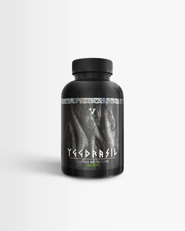 Multivitamin för träning – 150 kapslar – Viking Power Yggdrasil – Vitaminer och mineraler för kroppsbyggning, vitaminer för träning