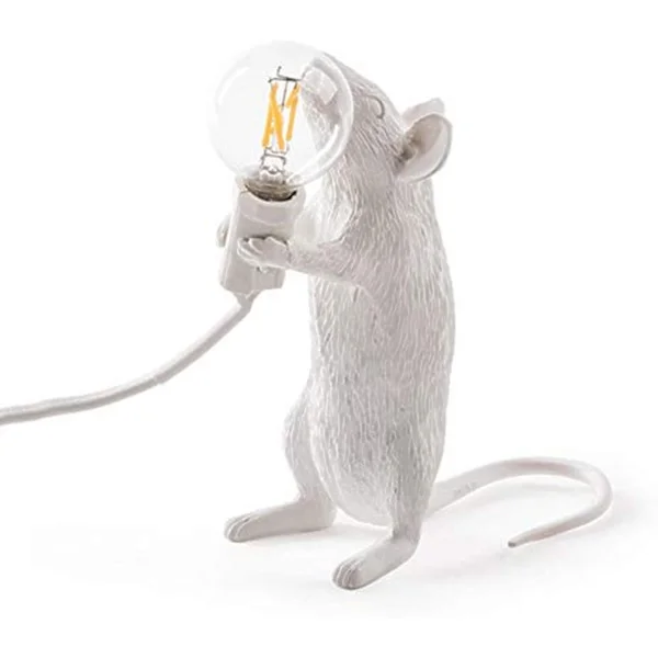 Retro Råtta Bordslampa Mus Skrivbordslampa Sänglampa Harts Möss Lampa Varm Rumsdekor E12 Sockel - Perfekt