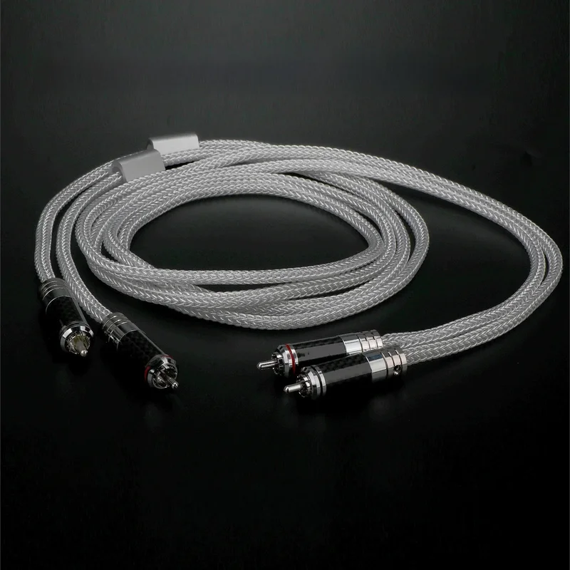 AliExpress - Paar reine Sterlingsilber-2RCA-Kabel, 16-adrig, RCA-Signalleitung, Verstärker, CD-Decoder, nicht-magnetisch, RCA Audiophile für CD-Player