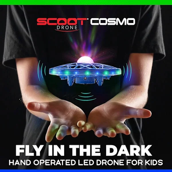 Scoot Handstyrd Drönare för Barn eller Vuxna - Handsfree Rörelsesensor Mini Drönare, Liten UFO Leksak Flygande Boll Drönare (Blå)