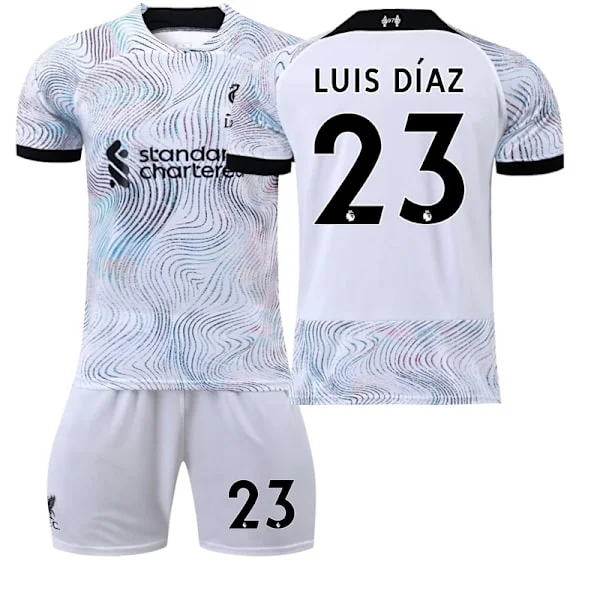 22 Liverpool tröja bortamatch NO. 23 luis Diaz tröja