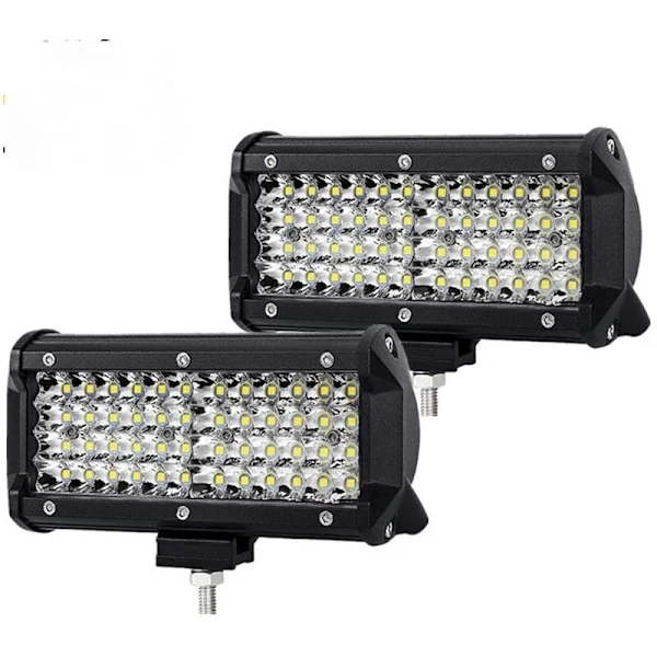 2-pakkaus traktorin LED-työvalot 144W auton valonheitin 16 LED-nauhaa W