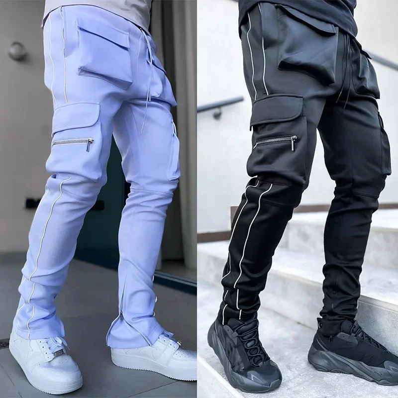 AliExpress - Pantalon de jogging multi-poches pour homme, pantalon de survêtement de sport, jogging décontracté pour homme, jogging de course, jogging