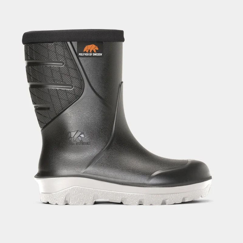 Sailing boots / rubber sailing boots Polyver Classic 3S Black / Off-White, black with white sole, unisex, EU 36/37