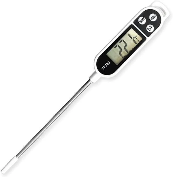 Termometer Köks Universal Hushållstermometer Digital Matlagningstermometer Köks Termometer Kött Termometer, Läsbar 50c- 300c,c/f Switchabl