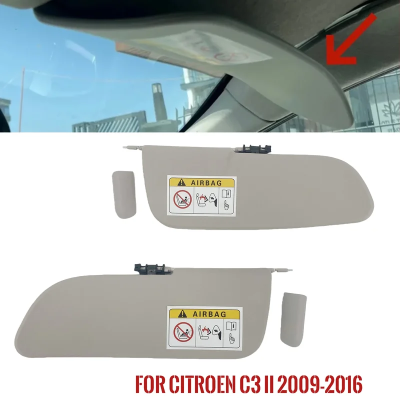 AliExpress - Panneau de pare-soleil de voiture pour citroën C3 II Zenith 2009 – 2016, pare-soleil pour conducteur gauche, côté passager droit, panneau