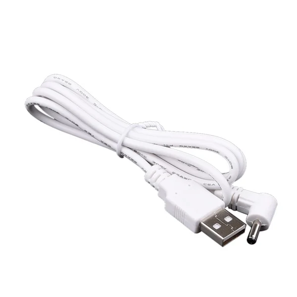 USB till DC Strömkabel 5V för DC-kontakt Laddningskabel Strömsladd med Vinkelkontakt för Router Mini Fläkt Högtalare