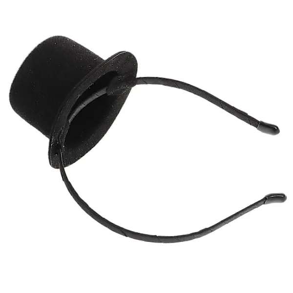 Mini Flosshatt Hodebånd Kostyme Tilbehør For Bryllup Karneval Cosplay Fest Voksne Svart Unik Design 1 stk (LGL)