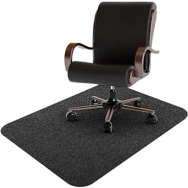 Floor protection mat for hard floors, office chair, floor mat, chair mat, floor protection mat for laminate, parquet, tiles, black (90 x 12)