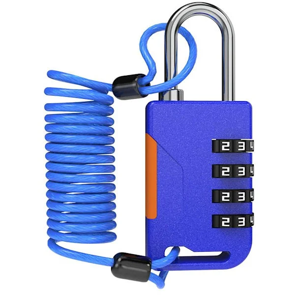 [RM]Ski Lock with Combination Lock and Foldable Cable (91.5 cm) - Security Solution for Snowboard, Bicycle, Luggage, Suitcase, Safe and Outdoor_yu