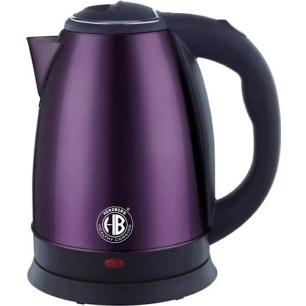 1,8L Trådløs vannkoker i rustfritt stål Violet Herzberg HG5011-PUR