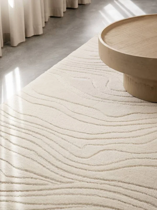 Marble 200X300 White Wool Rug