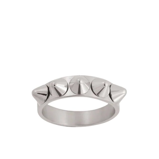 Edblad Peak Ring Single Steel Smycken & klockor Dam Grå XS