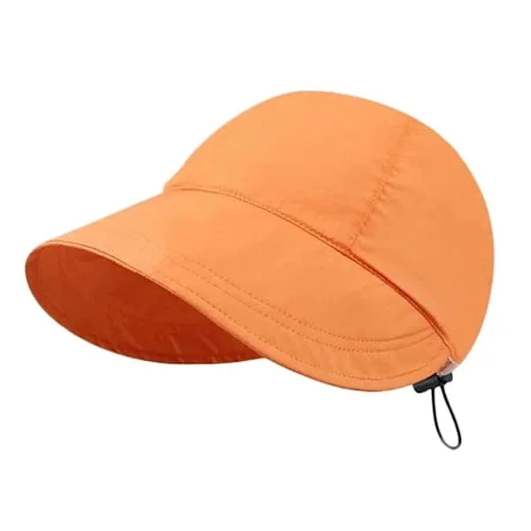 Hatt med bred brem, snøring, justerbare capser, herre, dame, strandhatt, oransje