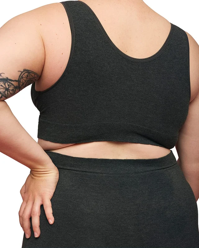 momkind Crossover Bra Charcoal L/XL, Børn & Forældre, Ammetøj, Amme-bh'er