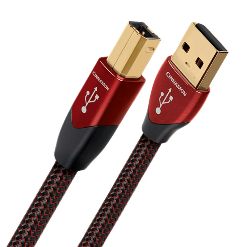 AudioQuest Cinnamon USB-A to USB-B USB-kaapeli - Punainen