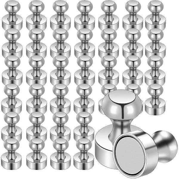 30-pack magneter Starka magneter Små neodymmagneter för kylskåp Whiteboard Magnettavla Hantverk Hemmakontor och Skola Minimagneter 30 st Silver