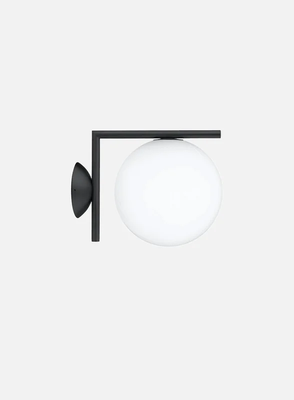 Flos IC W1 Out vegglampe - sort