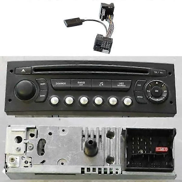 Bilradio Bluetooth 5.0 Modtager Aux Adapter Til Peugeot Citroen C2 C5 Rd45 Rd4 Radiomodul Bluetooth Aux Kabel