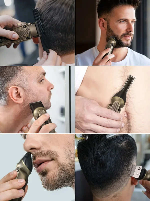 AliExpress - Scttomon Elektrische Haarkapper Trimmer Set voor Skin Fade, Kale Kop Scheren, Haarlijn Vormgeven, Baard Trimmen, 2-delige Set
