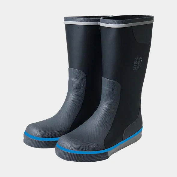 Zeillaarzen 1852-Marine Boot Neoprene, grijs met lichtgrijze/blauwe versterkingen, unisex, 40