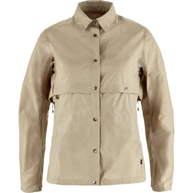 Fjällräven Hoja Rider's Windbreaker XS - female - Fossil - Windbreakers