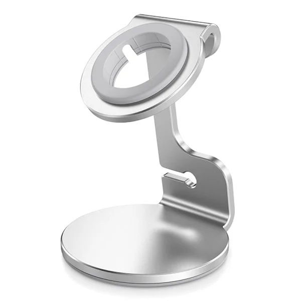 Klokkeladestativ for Apple Watch, aluminiumslegeringsmateriale (sølv)