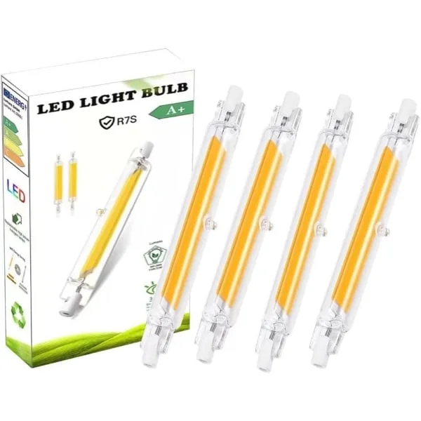 R7S LED-lampa 10W dimbar 78mm linjär lampa för kök och badrum, 2-pack-FY-