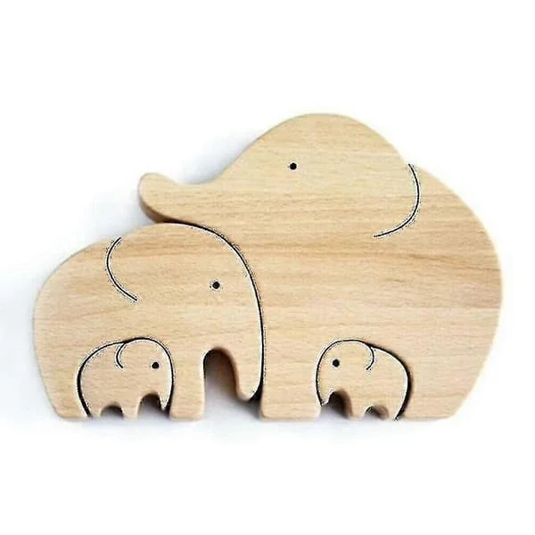 Morsdagsgave Elefant Familie Tredekorasjon - Elefantmamma og barn