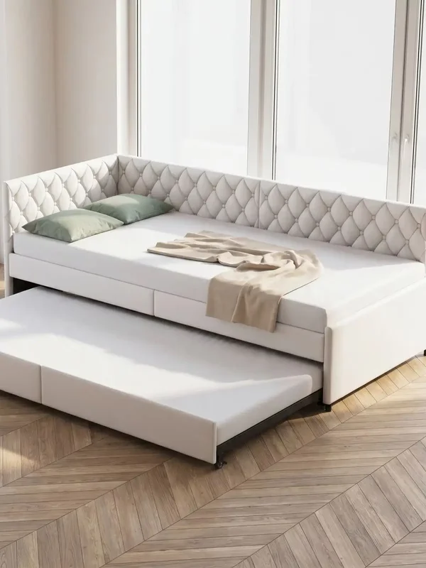 AliExpress - Schlafsofa 2-Sitzer 90x200, umwandelbares Schlafsofa gepolstert mit Lattenrost, NIT-Betten