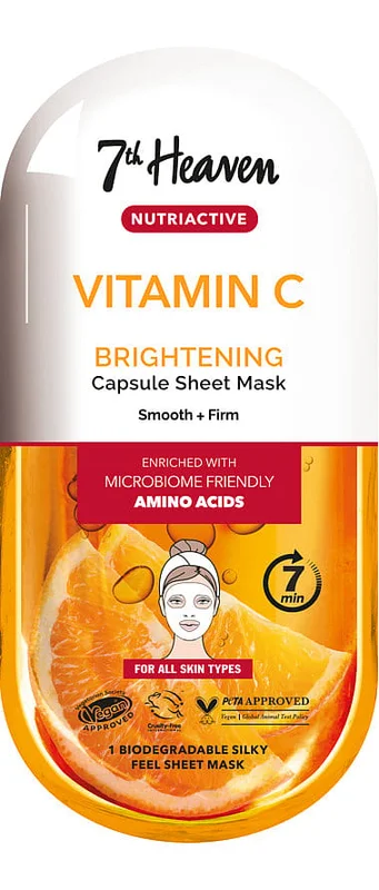 Montagne Jeunesse Vitamin C Sheet Ansigtsmaske, Hudpleje, Masker, Sheet Masker