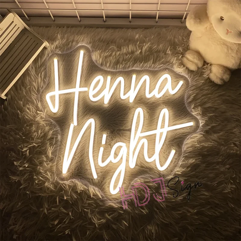 AliExpress - LED Henna Nacht Neon Zeichen Hochzeit Heiraten Party Neon Zeichen Led Neon Lichter Schlafzimmer Kunst Wand Dekoration Zimmer Neon 