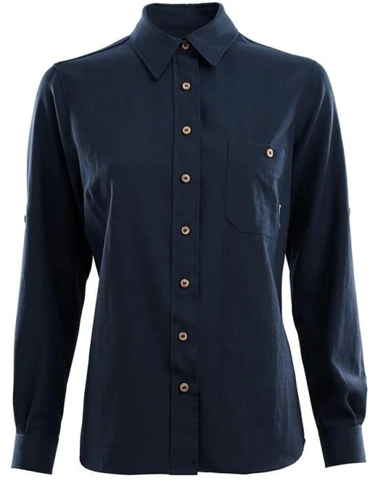 Aclima Woven Wool Shirt Navy Blazer