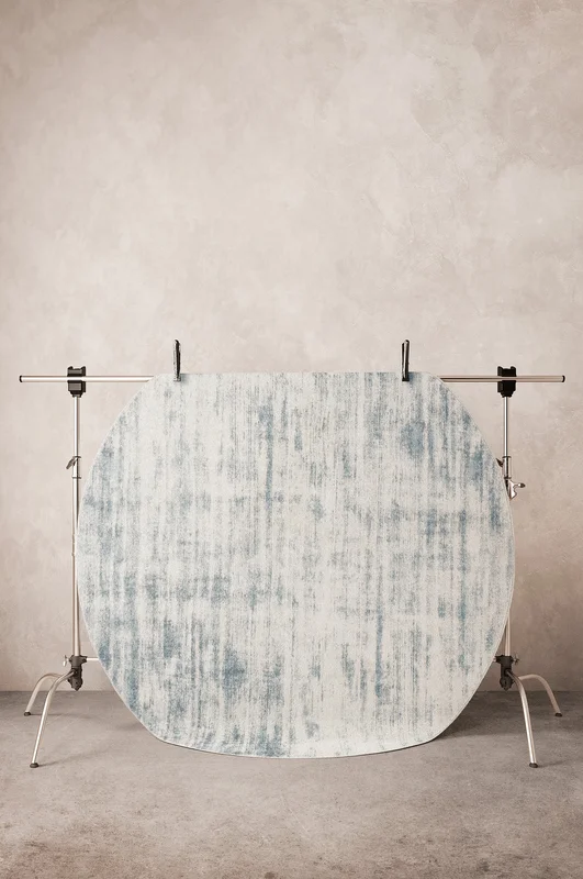 Jotex - Ronde Pooltapijt Blauwe Kleur Blauwe kleur - CELINI - Koop Laag- en hoogpolige & geknoopte vloerkleden bij Jotex