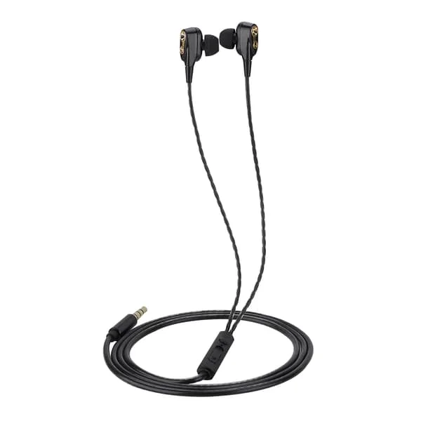 3.5mm Trådbundna Hörlurar Stereo Hörlurar Bekväm Användning In-ear Gaming Hörlurar (Svart)