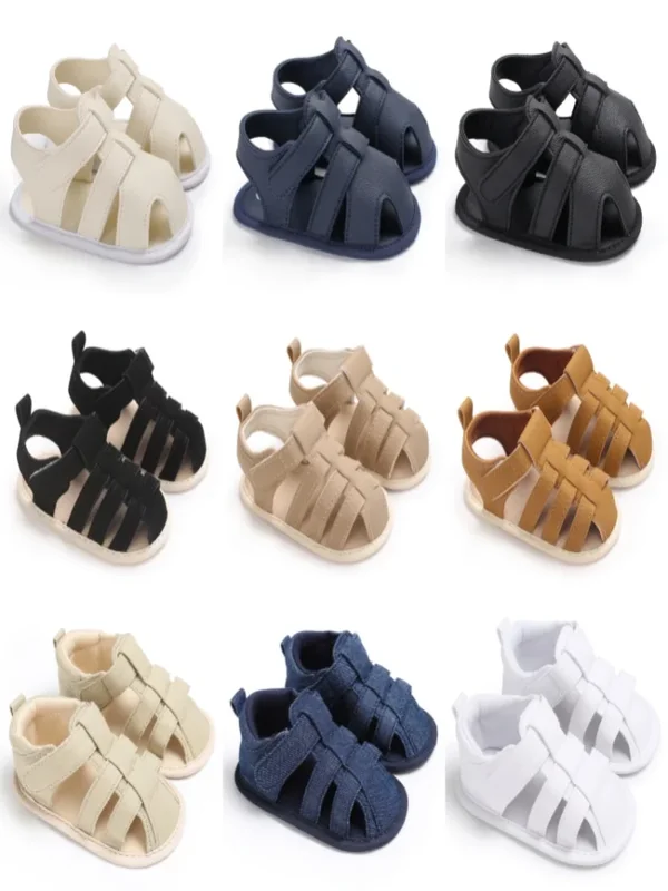 AliExpress - Chaussures d'été pour bébé de 0 à 1 ans, chaussures de marche pour hommes et femmes, sandales romaines