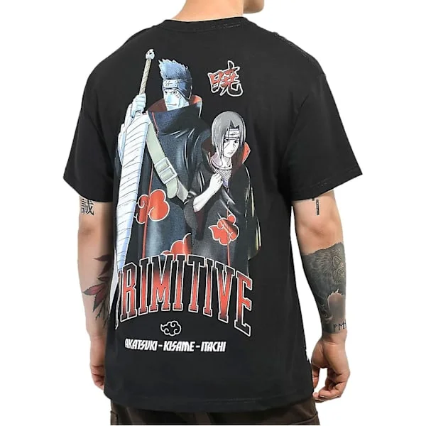 Primitive Akatsuki Naruto Shippuden lyhythihainen miesten t-paita - aikuisten, 3XL