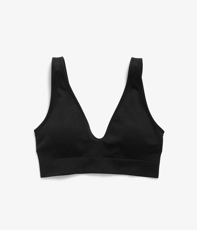 Kappahl | Bygellös bh seamless Svart L | Dam
