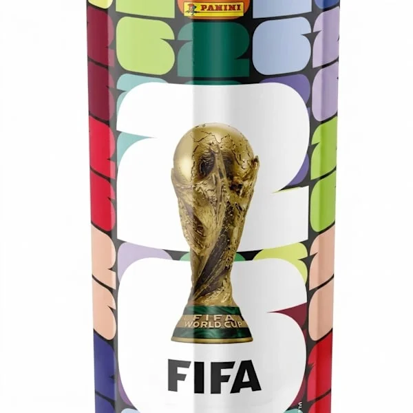 FIFA World Cup 2026 Official Sticker Collection Panini Licensed Football Sticker Album Card Packs - Fatpack (25 packs) Barrel-packed