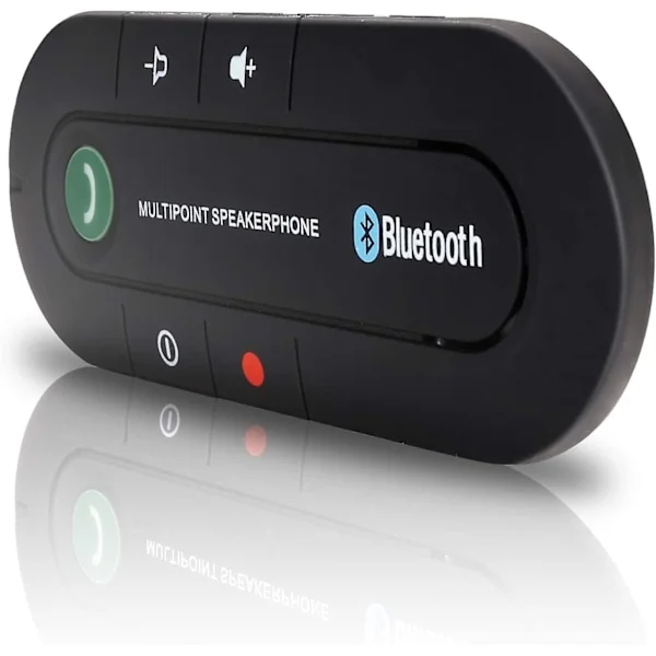 Handsfree Bluetooth solskjerm for bil, handsfree bilsett bakdeksel kompatibelt med Iphone, Samsung for GPS, musikk, samtaler - Perfekt