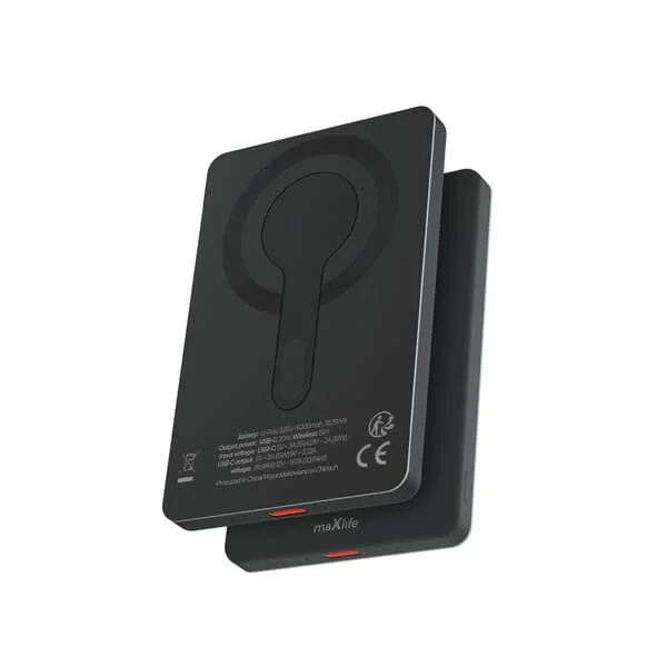 Maxlife trådlös powerbank MXPB-05 20W PD 5000 mAh magnetisk svart