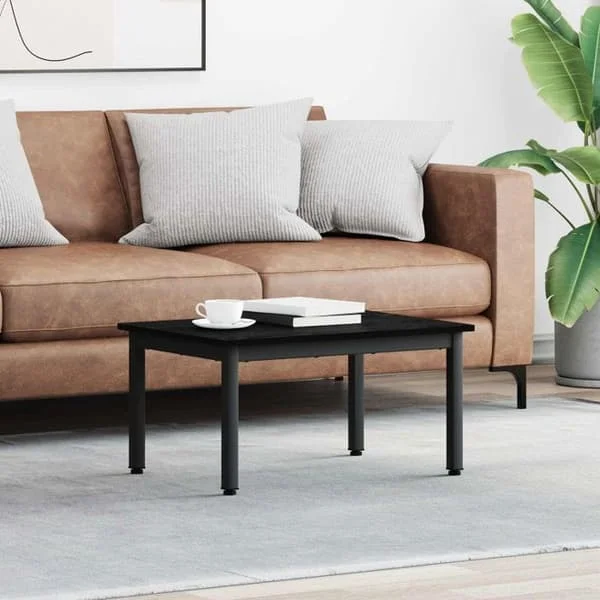 Soffbord Vidaxl Soffbord Svart ek 70 x 50 x 36 cm Ingenjörsträ