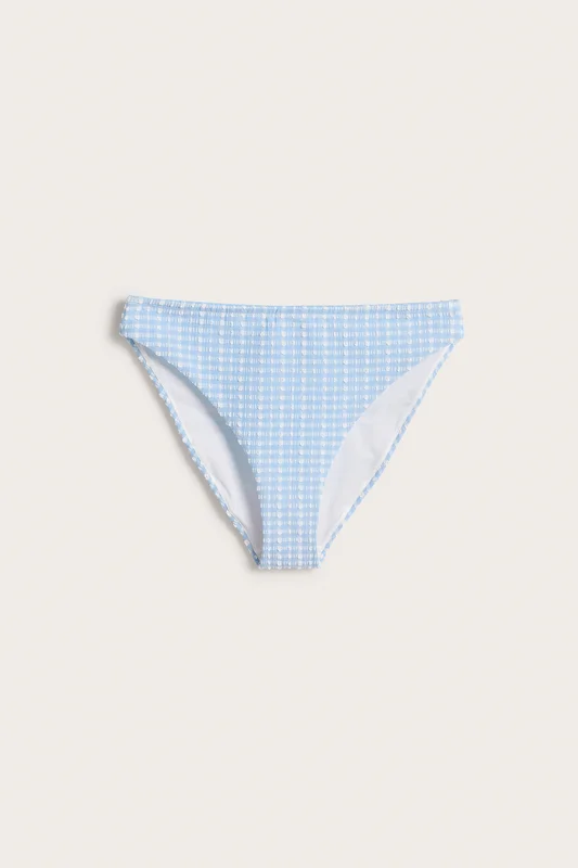Kappahl | Rutiga bikinitrosor Ljusblå XS | Dam