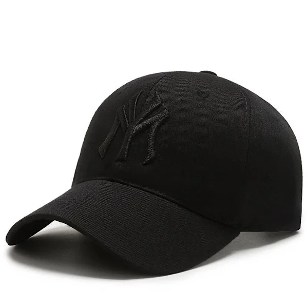 New Era 9THIRTY New York NY Yankees Classic MLB Fitted Baseball Cap Hat - Svart