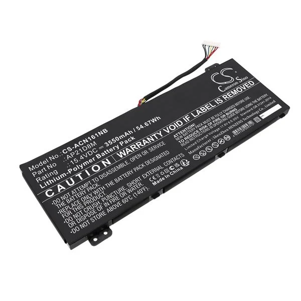 Batteri til bærbar PC for Acer Nitro 16 AN16-51-74BV, Nitro 16 AN16-51-78GX og andre.