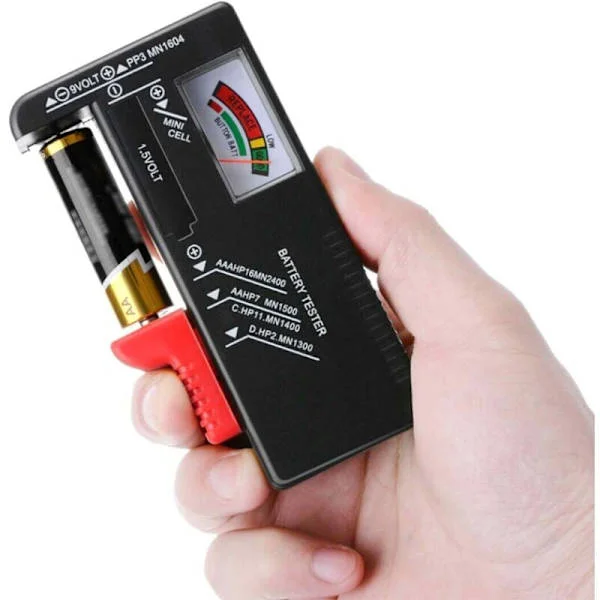 Universal Batteritestare, Digital Batteritestare, för AA AAA CD 9V Knappbatterier 1.5V för att mäta batterispänning