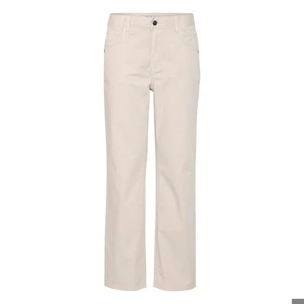 Hög midja raka jeans dam Pulz Jeans Evelyn