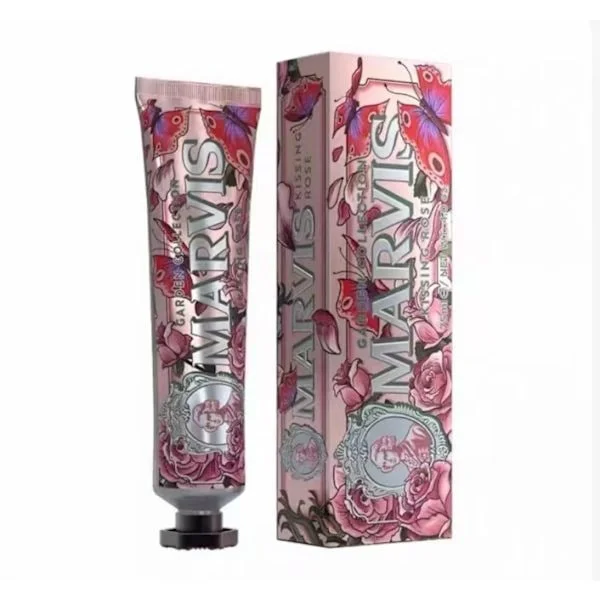 85ml Marvis Whitening Tannkrem Frisk pust og renser munnen (Limited edition rosa)