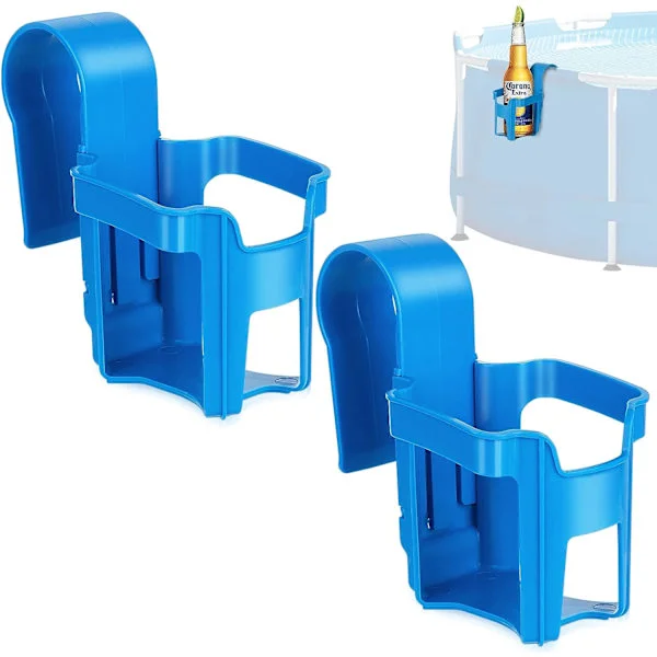 【2 st: Pool Drink Holder, Pool Tillbehör, Pool Drink Förvaringsställ, Multifunktionellt Ställ, Pool Förvaringskorg, Pool Sida Kopphållare, Pool Drink 