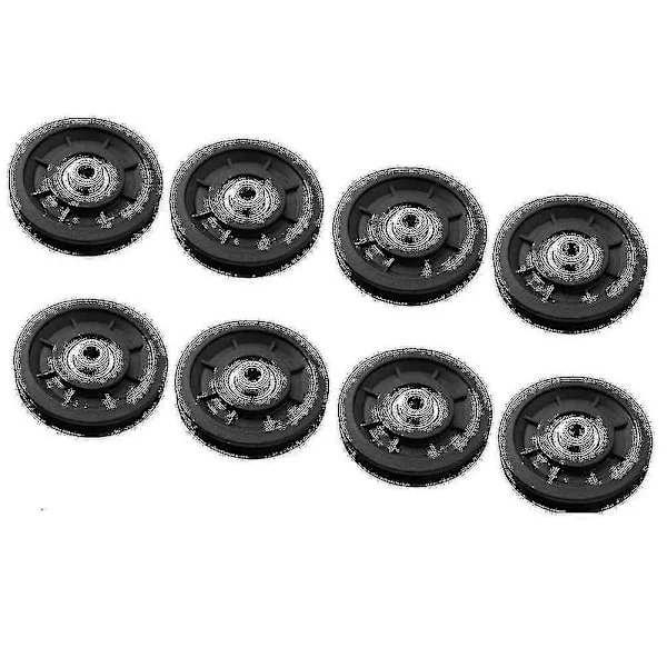 8 st 90 mm rullhjul med nylonlager, remskivor, gym-utrustning, fitnessutrustning.z